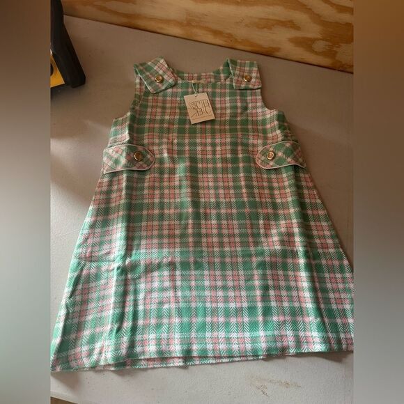 Green and Pink Plaid Dress - Picture 1 of 3